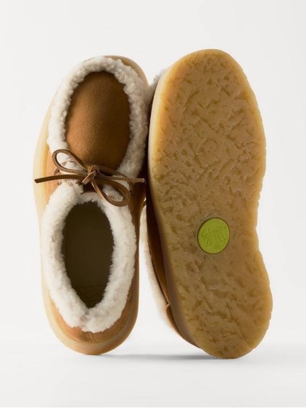 Clarks X Zara Sheepskin Chunky Wallabee